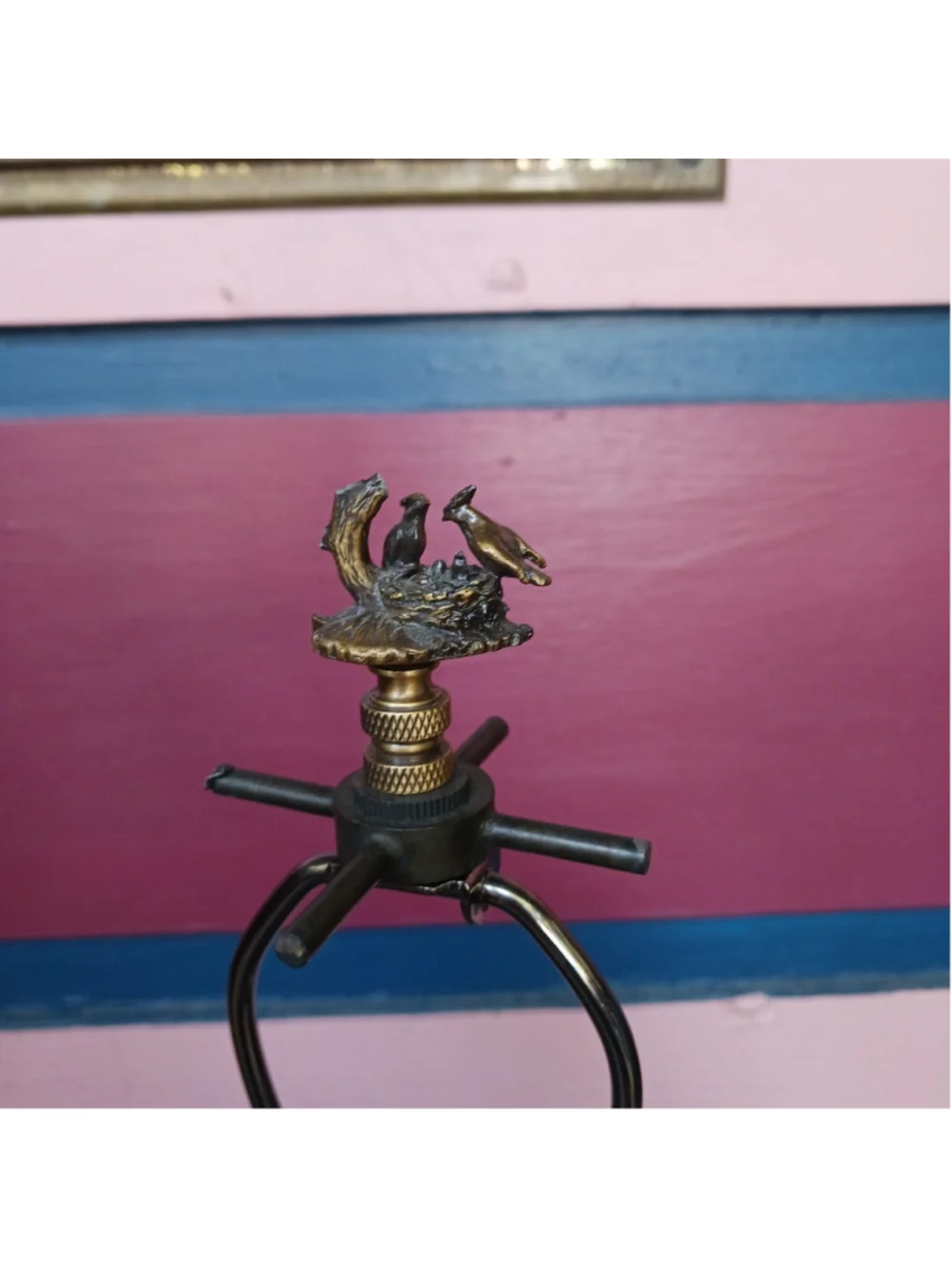 Art Nouveau Style Figural Lady Lamp Bronzed Metal 22